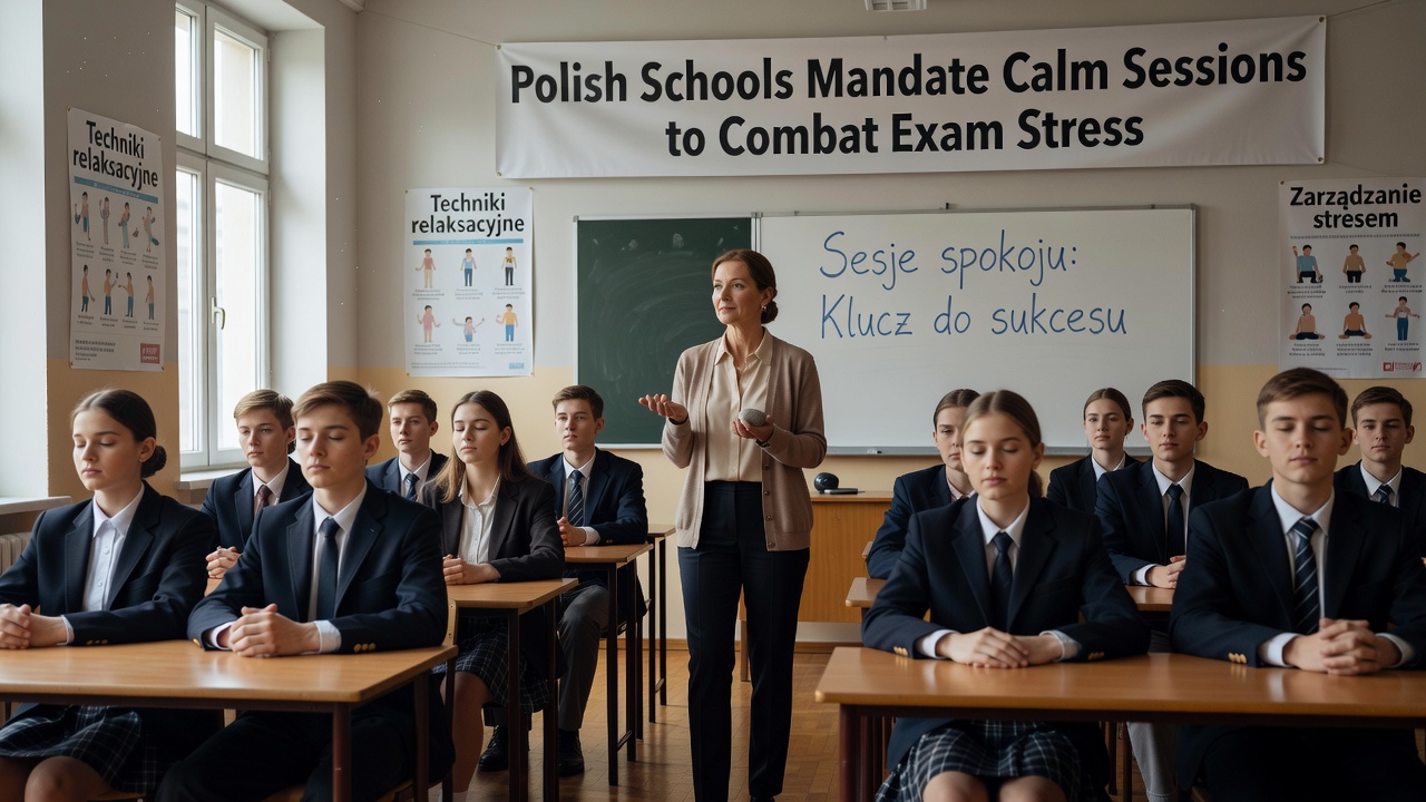 Polish Schools Mandate Calm Sessions to Combat Exam Stress